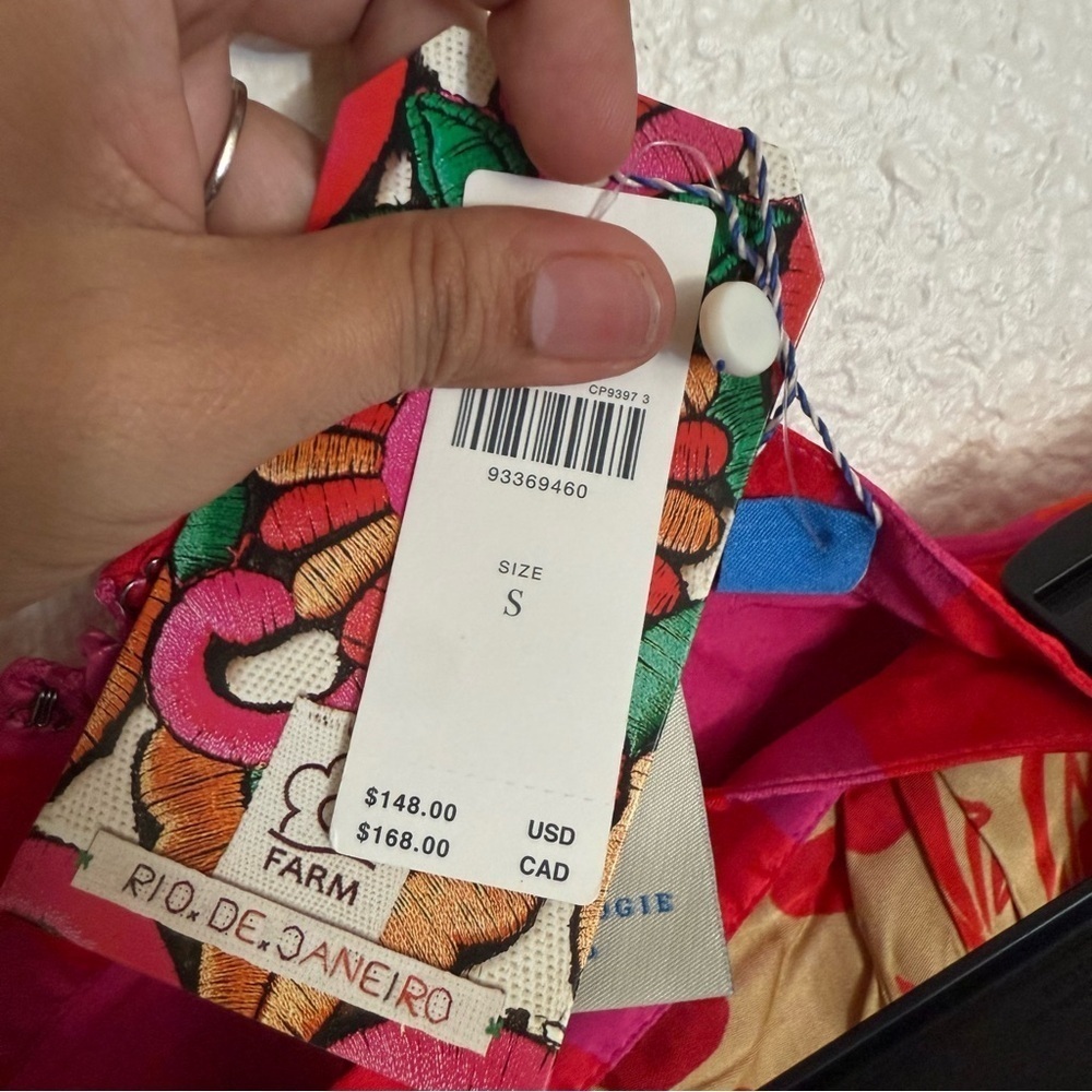 Farm Rio wrap slip mini skirt - Picture 9 of 9